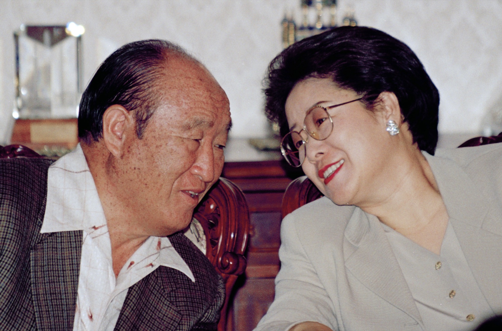 True Father and True Mother close together, archive photo, 1994